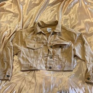 Yellow Jean Crop Jacket